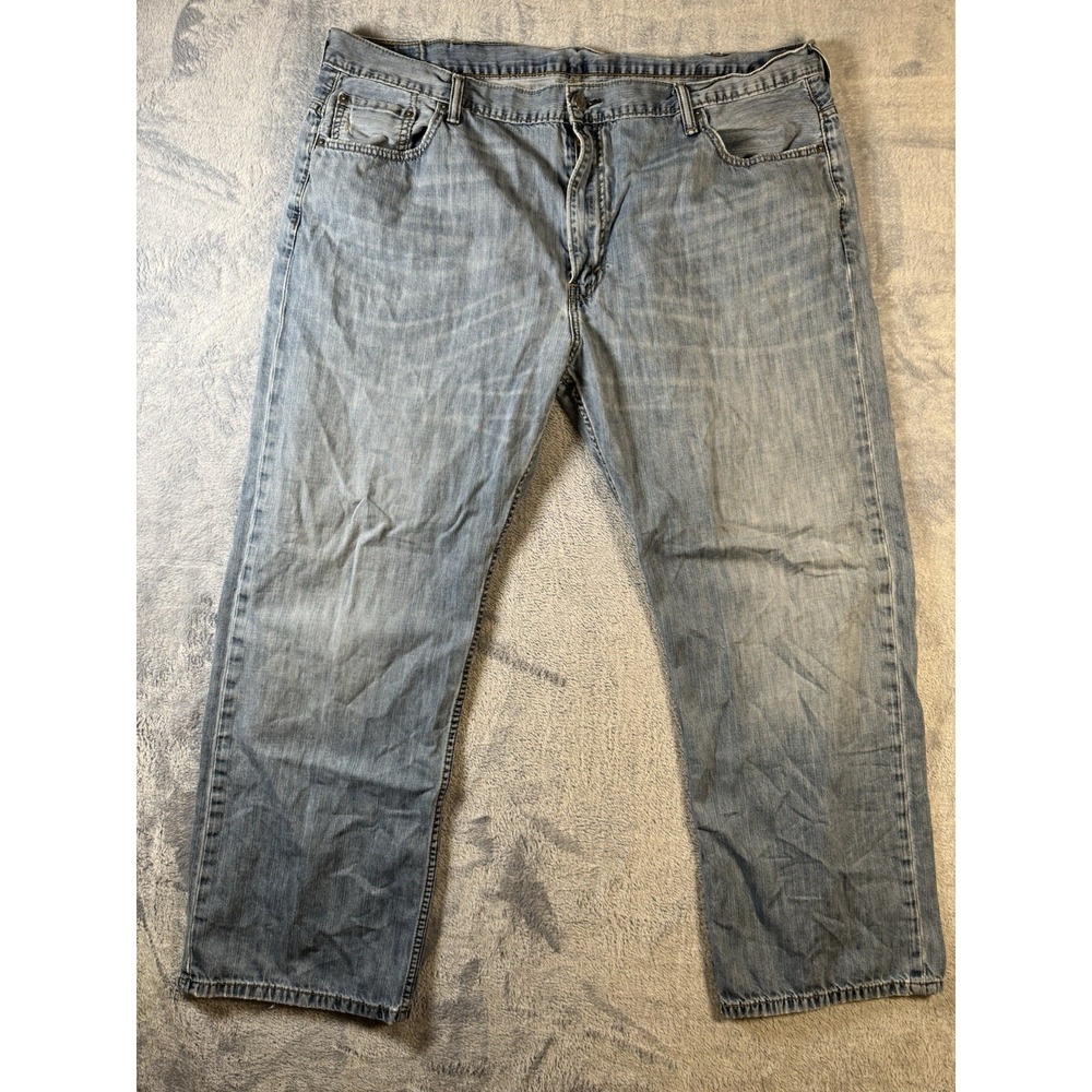 Levis 569 Loose Straight Jeans Mens 44x32 Blue Baggy Denim 00569-0094